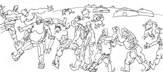 “走遍中国——中国文促会好意思术家写生创作步履”作品之一