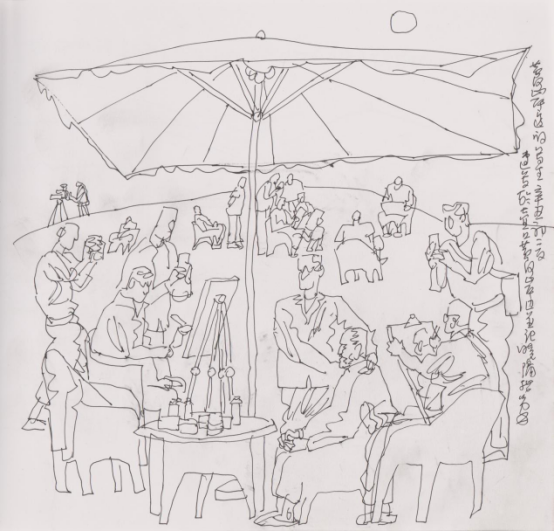 “走遍中国——中国文促会好意思术家写生创作步履”作品之一