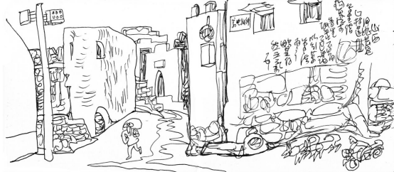 “走遍中国——中国文促会好意思术家写生创作步履”作品之一