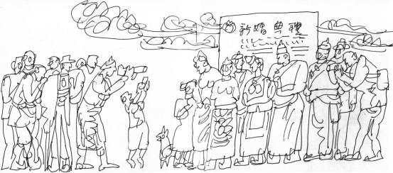 “走遍中国——中国文促会好意思术家写生创作步履”作品之一