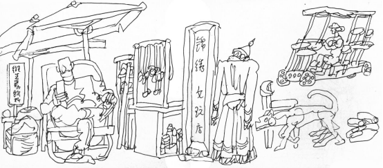 “走遍中国——中国文促会好意思术家写生创作步履”作品之一