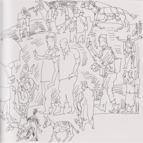 “走遍中国——中国文促会好意思术家写生创作步履”作品之一