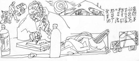 “走遍中国——中国文促会好意思术家写生创作步履”作品之一