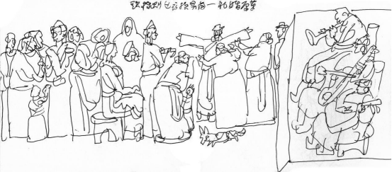 “走遍中国——中国文促会好意思术家写生创作步履”作品之一