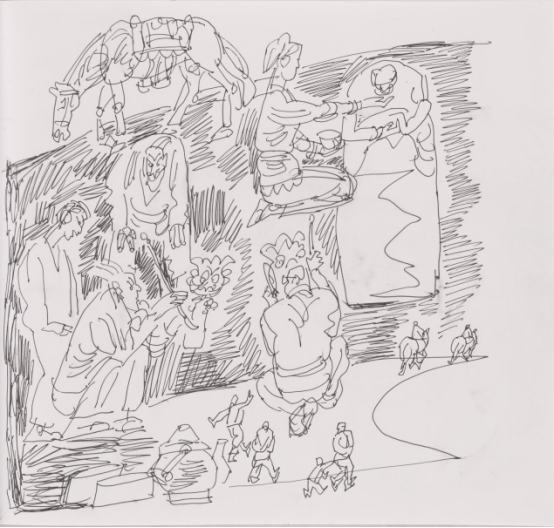 “走遍中国——中国文促会好意思术家写生创作步履”作品之一