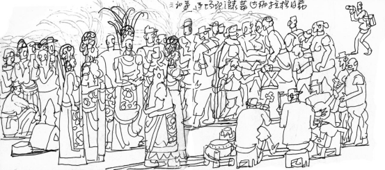 “走遍中国——中国文促会好意思术家写生创作步履”作品之一