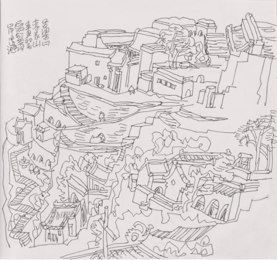 “走遍中国——中国文促会好意思术家写生创作步履”作品之一