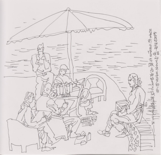 “走遍中国——中国文促会好意思术家写生创作步履”作品之一