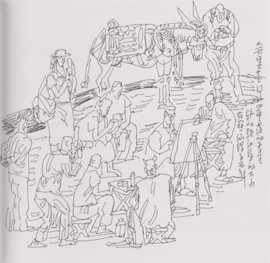 “走遍中国——中国文促会好意思术家写生创作步履”作品之一