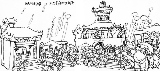 “走遍中国——中国文促会好意思术家写生创作步履”作品之一