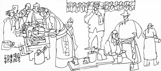 “走遍中国——中国文促会好意思术家写生创作步履”作品之一