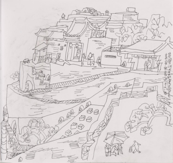 “走遍中国——中国文促会好意思术家写生创作步履”作品之一