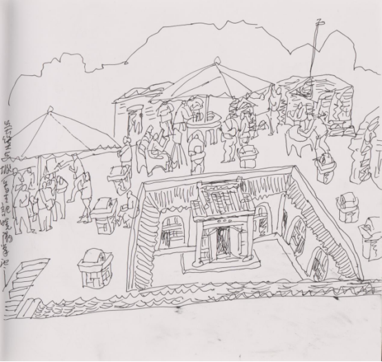 “走遍中国——中国文促会好意思术家写生创作步履”作品之一