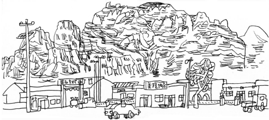 “走遍中国——中国文促会好意思术家写生创作步履”作品之一