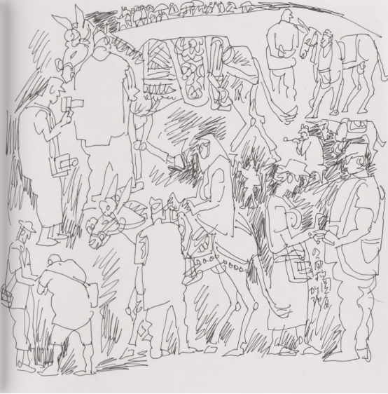 “走遍中国——中国文促会好意思术家写生创作步履”作品之一