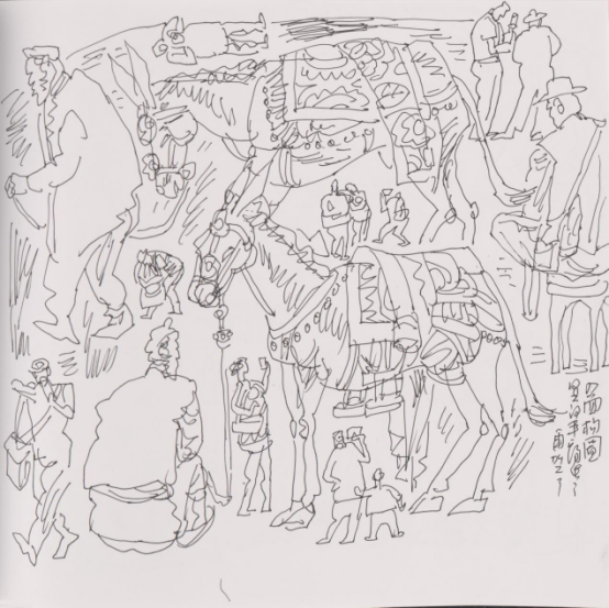 “走遍中国——中国文促会好意思术家写生创作步履”作品之一