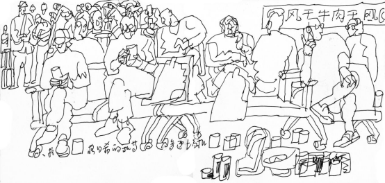 “走遍中国——中国文促会好意思术家写生创作步履”作品之一