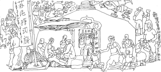 “走遍中国——中国文促会好意思术家写生创作步履”作品之一