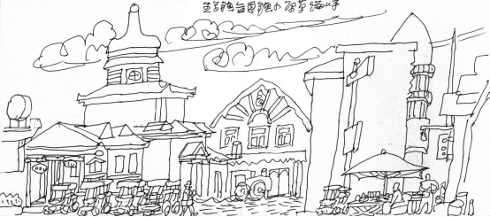 “走遍中国——中国文促会好意思术家写生创作步履”作品之一