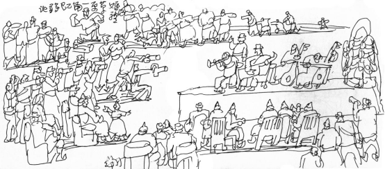 “走遍中国——中国文促会好意思术家写生创作步履”作品之一