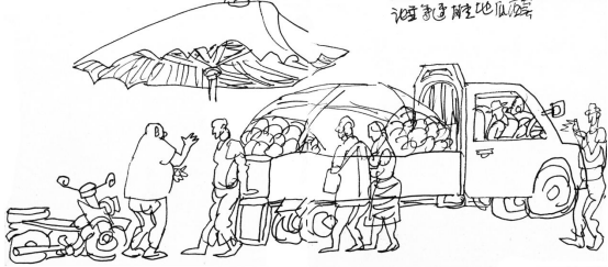 “走遍中国——中国文促会好意思术家写生创作步履”作品之一