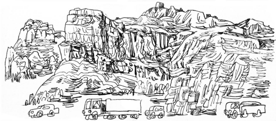 “走遍中国——中国文促会好意思术家写生创作步履”作品之一