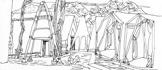 “走遍中国——中国文促会好意思术家写生创作步履”作品之一